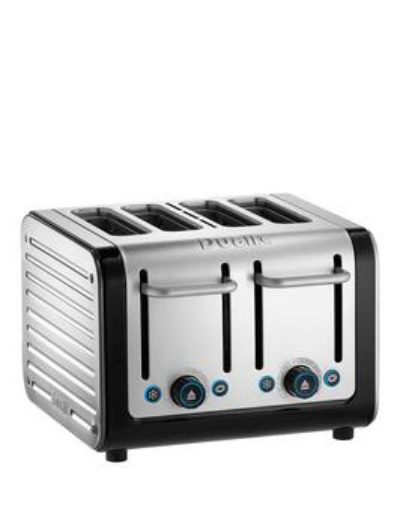Dualit Architect 4 Slice Toaster - Black &Amp; Brushed Metal Dualit Architect 4 Slice Toaster - Black &Amp; Brushed Metal